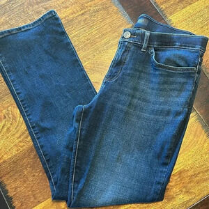 Lee petite blue boot cut blue jeans EUC